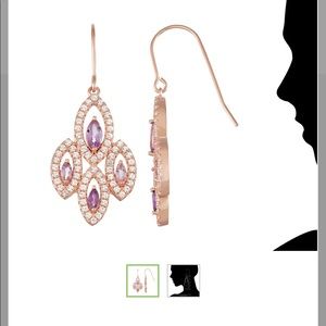 Rose gold earrings